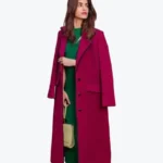 Shop The Women's Magenta Wool Long Coat - Rare Jackets