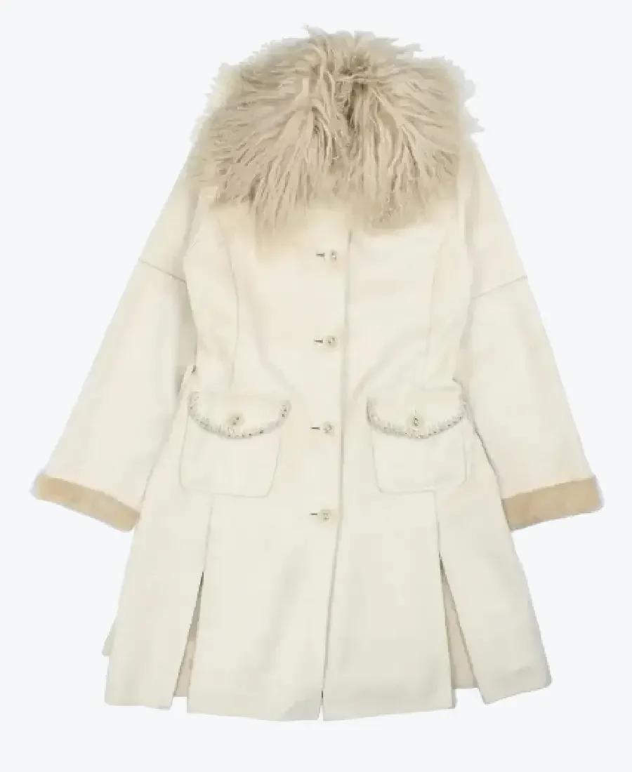 Shop The Women's Mongolian Fur White Afghan Coat - Rare Jackets