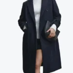 Shop The Women’s Navy Blue Long Wool Coat - Rare Jackets