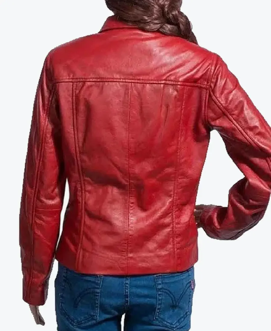 Shop The Women’s Red Leather Jackets Rare Jacket