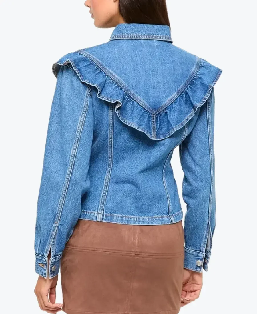 Shop The Women's Target Flounce Denim Jacket