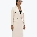 Shop The Women's Trouble White Wool Coat - Rare Jackets
