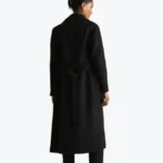 Shop The Wool Blend Double Breasted Blindseam Coat Black Rare Jacket