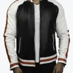 Shop The Zack Classic Red Stripped Bomber Style Jacket - Rare Jackets