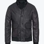 Shop The Zeus Men’s Black A-1 Bomber Leather Jacket - Rare Jackets