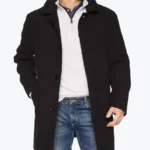 Shop the Black Single Breasted Mens Wool Coat - Rare Jackets