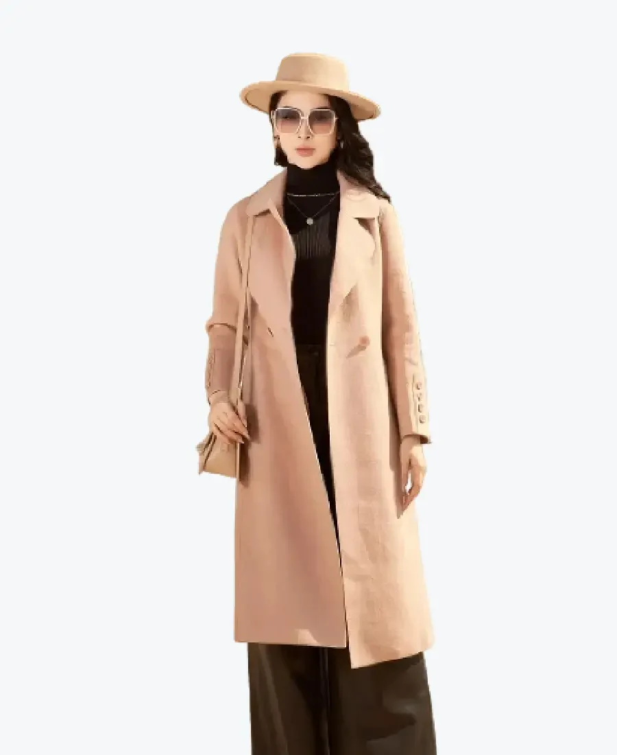 Shop the Double Breasted Long Wool Coat - Rare Jackets