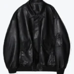 Shop the Men Oversized Black Leather Jacket - Rare Jackets