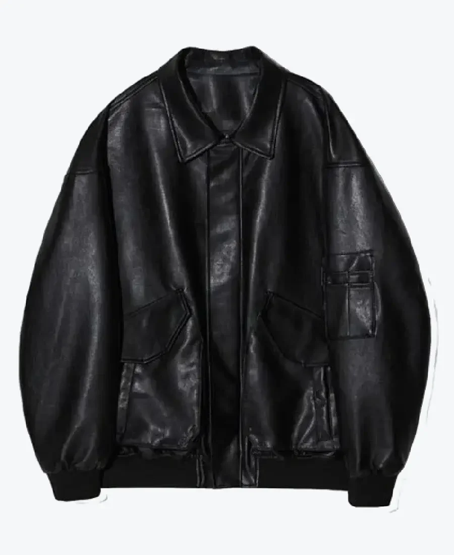 Shop the Men Oversized Black Leather Jacket - Rare Jackets