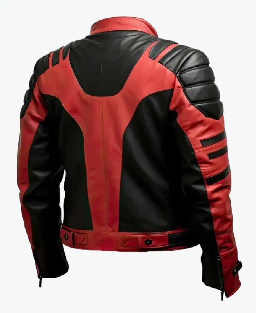 Shop the Men’s Red Black Sheepskin Biker Racer Jackets Rare Jacket