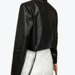 Shop the Women’s Slim Fit Cropped Black Sheepskin Leather Jackets Rare Jacket