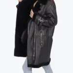 Shynara Shearling Oversized Coat Side - Rare Jackets
