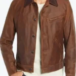 Smith Men’s Brown Vintage Leather Jackets Rare Jacket