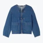 Soeur Agatha Blue Denim Jacket Front View