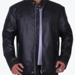 Men's Tommy Flanagan Black Leather Jacket - Rare Jackets