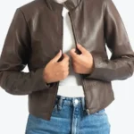 Susan Women’s Dark Brown Leather Jackets Rare Jacket