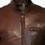 Tivoli Retro Brown Cruiser Removable Armour Jacket Collar Rare Jacket