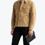 Tom Ford Heathered Suede Leather Jacket front - Rare Jackets