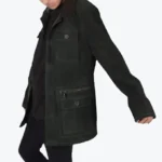 Tom Mens Green Suede Leather Jacket - Rare Jackets