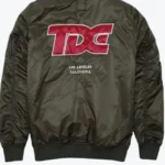Top Dawg Entertainment Olive Green Bomber Jacket Back - Rare Jackets