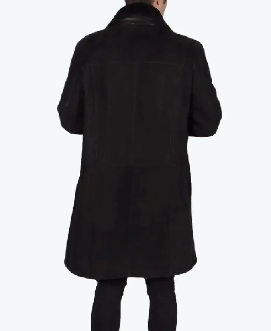 Vikin Black Leather Coat back - Rare Jackets