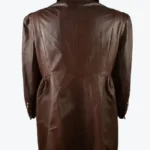 Vintage Brown Short Leather Peacoat back - Rare Jackets