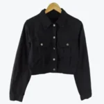 Vintage DKNY Black Crop Denim Jacket - Rare Jackets