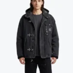 Vintage Energie Black Denim Hooded Jacket - Rare Jackets