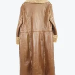 Vintage Faux Leather Afghan Coat Back - Rare Jackets