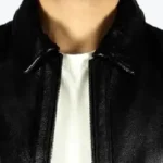 Vintage Retro Cafe Racer Distressed Leather Jacket Collar Rare Jacket