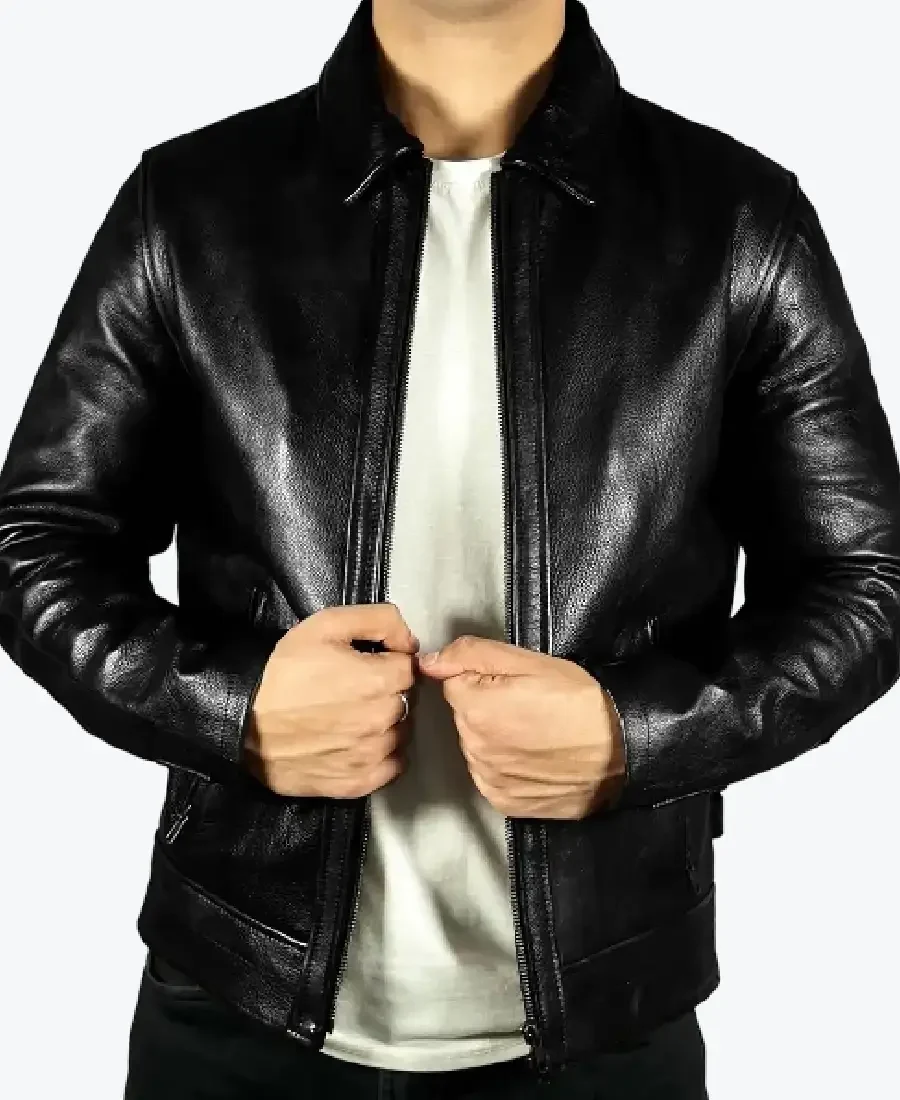 Vintage Retro Cafe Racer Distressed Leather Jackets Rare Jacket