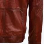 Waxed Leather Burgundy Jacket Sleeves Rare Jacket