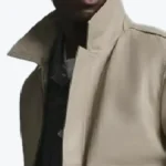 Men's Chris Beige Leather Jacket Collar - Rare Jackets