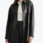 Women Black Shirt Leather Jackets Rare Jacket