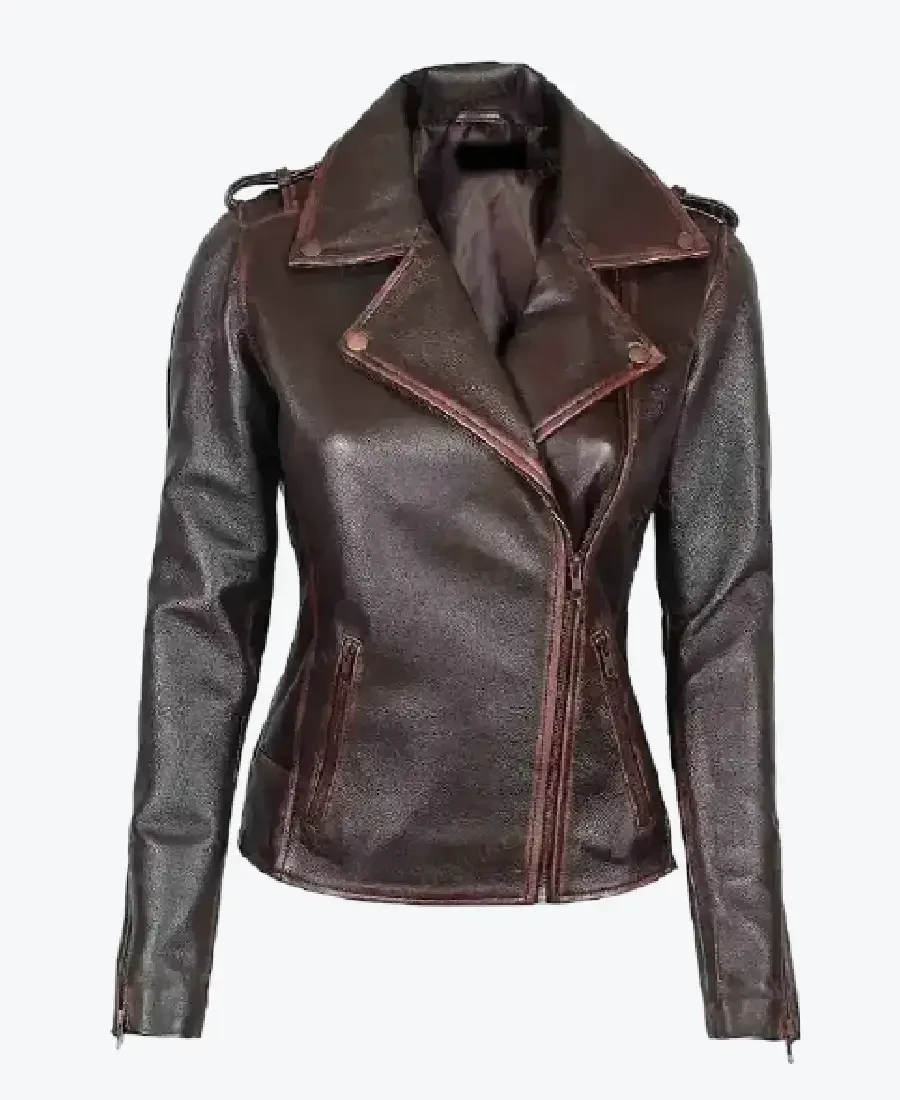 Women Chocolate Brown Leather Jackets Rare Jacket