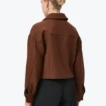 Women’s Ashtyn Brown Wool Jacket Back - Rare Jackets