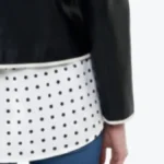 Women’s Black Cropped Leather Jacket Sleeves Rare Jacket