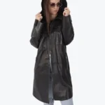 Women's Black Love Leather Coats Rare Jacket