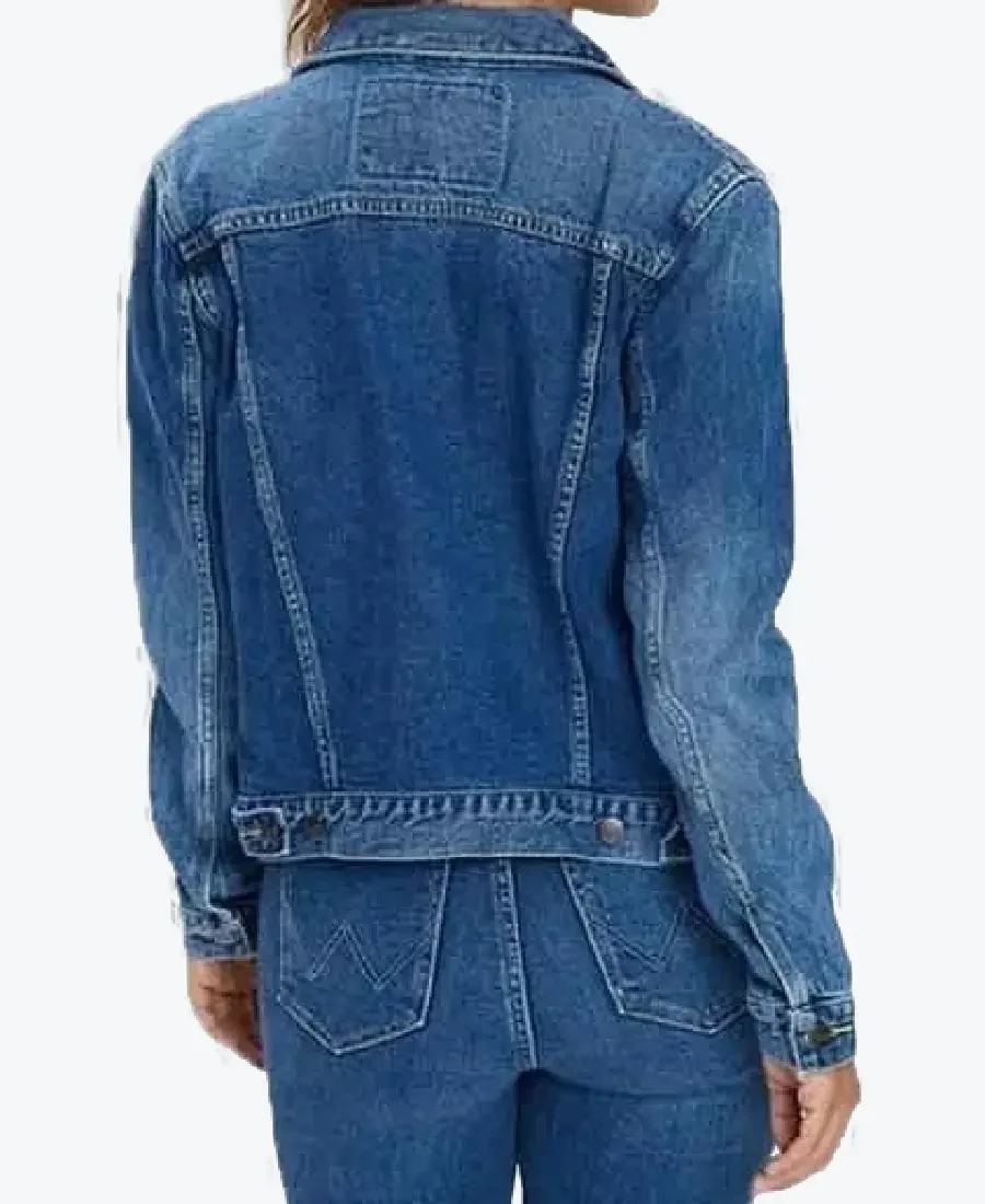 Women’s Blue Denim Jacket Back - Rare Jackets