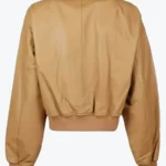 Women’s Brown Bomber Jacket Back - Rare Jackets