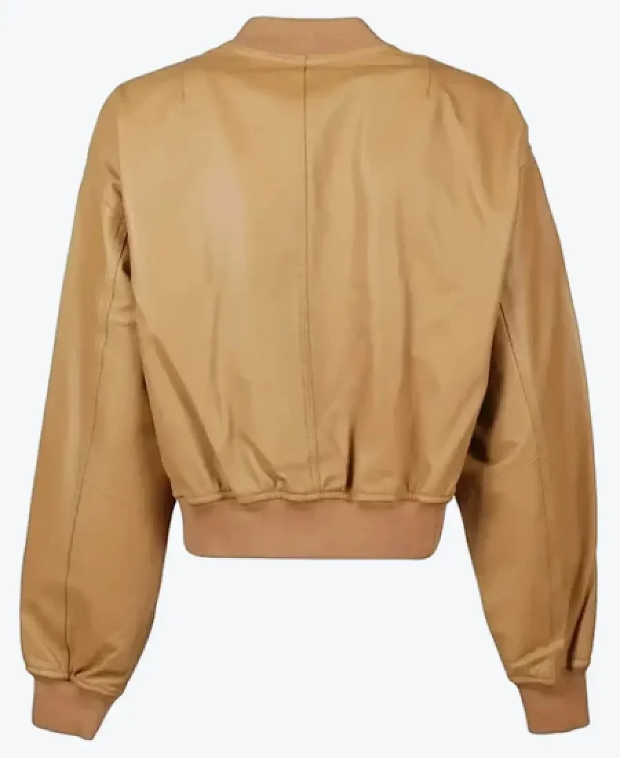 Women’s Brown Bomber Jacket Back - Rare Jackets