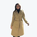 Women's Cia Nude Trench Coat Front - Rare Jackets