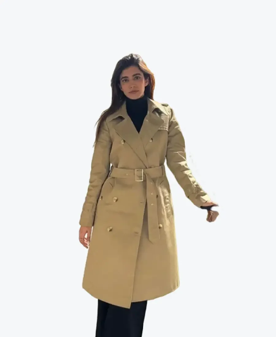 Women's Cia Nude Trench Coat Front - Rare Jackets