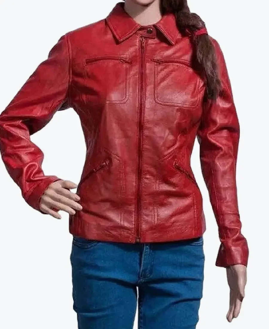 Women’s Red Leather Jackets Rare Jacket