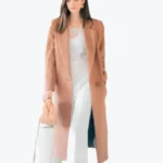 Women's Sun Kissed Long Camel Coat Side - Rare Jackets