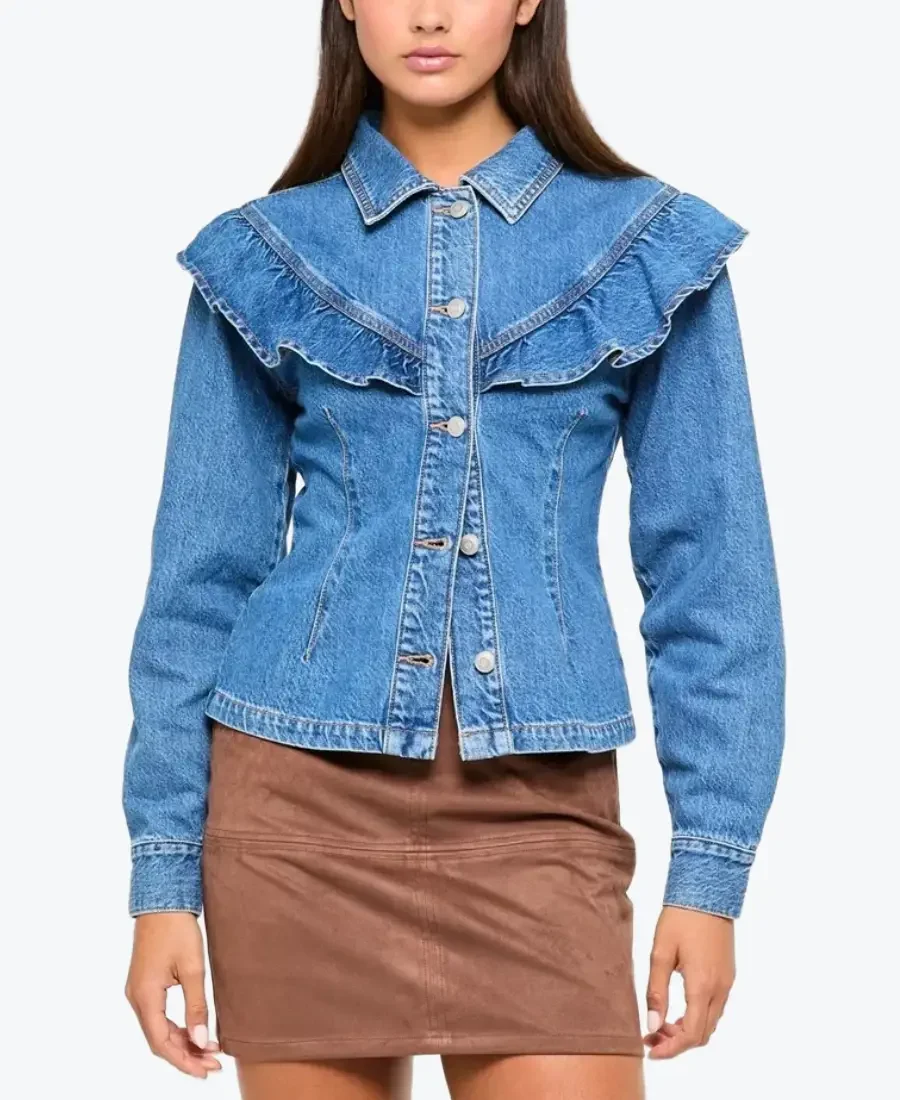 Women's Target Flounce Denim Jacket
