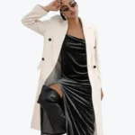 Women's Trouble White Wool Coat - Rare Jackets