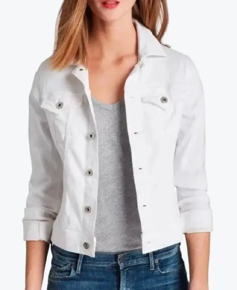 Women’s White Denim Jacket - Rare Jackets