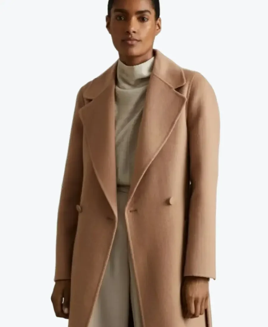 Wool Blend Double Breasted Blindseam Coats Rare Jacket