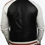 Zack Classic Red Stripped Bomber Style Jacket Back - Rare Jackets